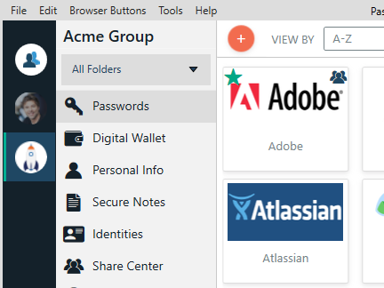 website login from dashboard